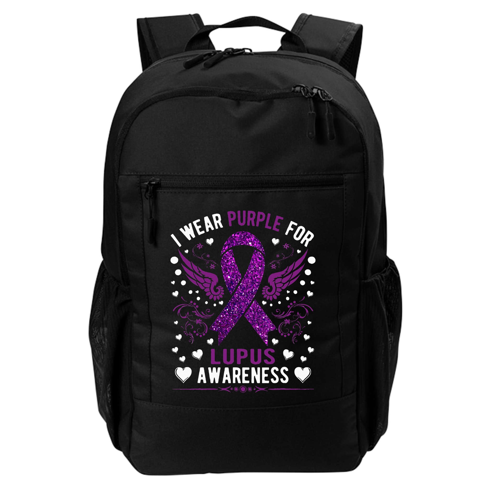 I Wear Purple For Lupus Awareness Backpack