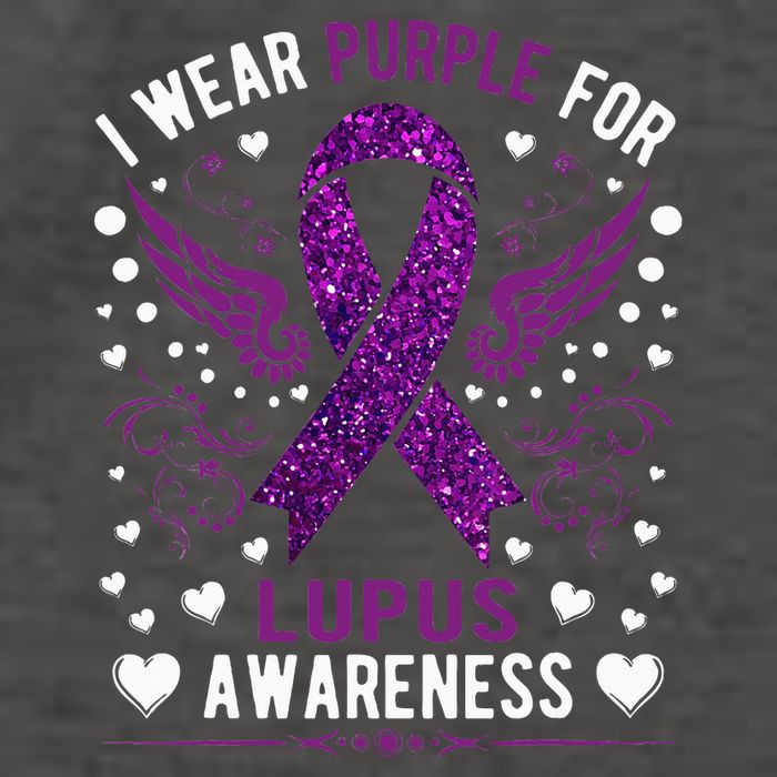 I Wear Purple For Lupus Awareness Vector Backpack