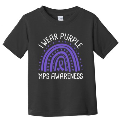 I Wear Purple MPS Awareness Toddler T-Shirt