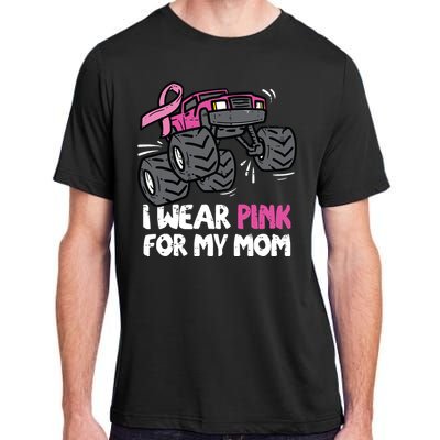 I Wear Pink For My Mom Monster Truck Breast Cancer Kids Boy Adult ChromaSoft Performance T-Shirt