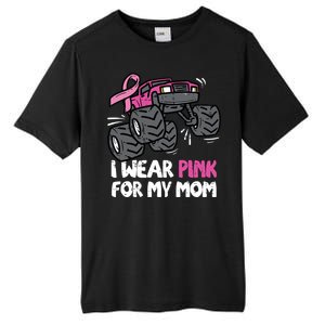 I Wear Pink For My Mom Monster Truck Breast Cancer Kids Boy Tall Fusion ChromaSoft Performance T-Shirt