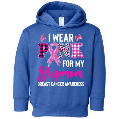 I Wear Pink For My Stepmom Gift Toddler Hoodie