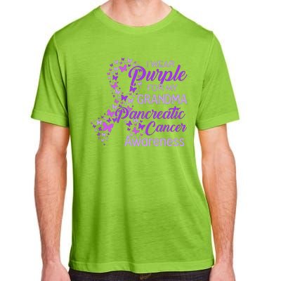 I Wear Purple For My Grandma Pancreatic Cancer Awareness Adult ChromaSoft Performance T-Shirt