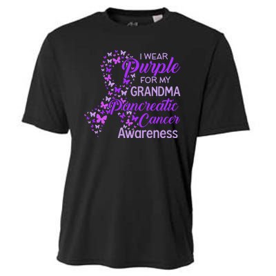 I Wear Purple For My Grandma Pancreatic Cancer Awareness Cooling Performance Crew T-Shirt