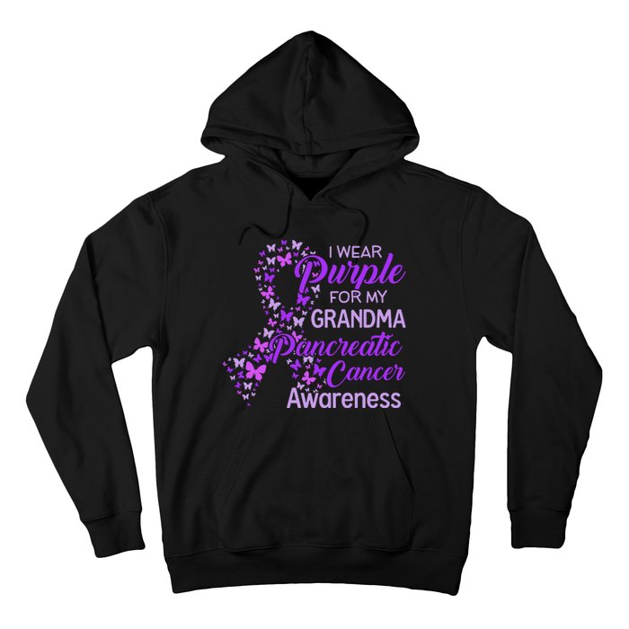 I Wear Purple For My Grandma Pancreatic Cancer Awareness Hoodie