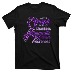 I Wear Purple For My Grandma Pancreatic Cancer Awareness T-Shirt