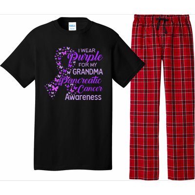 I Wear Purple For My Grandma Pancreatic Cancer Awareness Pajama Set