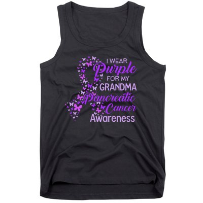 I Wear Purple For My Grandma Pancreatic Cancer Awareness Tank Top