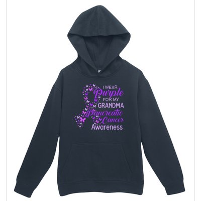 I Wear Purple For My Grandma Pancreatic Cancer Awareness Urban Pullover Hoodie