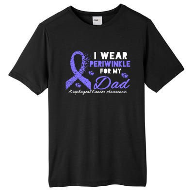 I Wear Periwinkle For My Dad Cute Gift Esophageal Cancer Awareness Meaningful Gi Tall Fusion ChromaSoft Performance T-Shirt