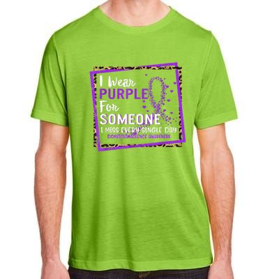 I Wear Purple For Someone I Miss Every Single Day Domestic Violence Adult ChromaSoft Performance T-Shirt