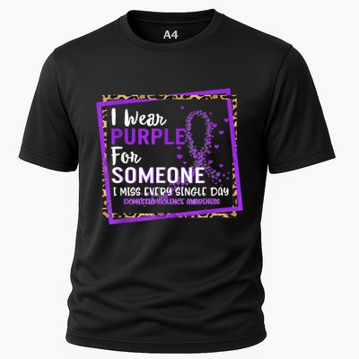 I Wear Purple For Someone I Miss Every Single Day Domestic Violence Cooling Performance Crew T-Shirt