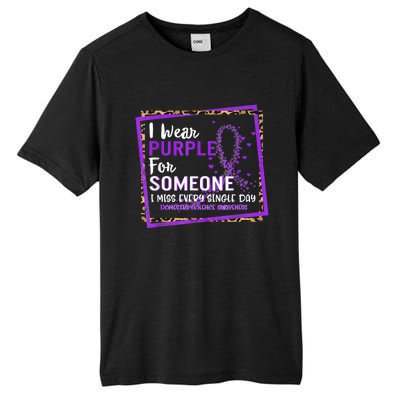 I Wear Purple For Someone I Miss Every Single Day Domestic Violence Tall Fusion ChromaSoft Performance T-Shirt