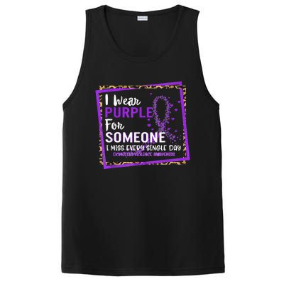 I Wear Purple For Someone I Miss Every Single Day Domestic Violence PosiCharge Competitor Tank