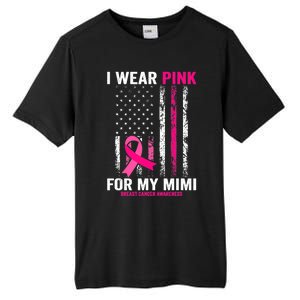 I Wear Pink For My Mimi Pink Ribbon Breast Cancer Awareness Tall Fusion ChromaSoft Performance T-Shirt