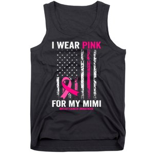 I Wear Pink For My Mimi Pink Ribbon Breast Cancer Awareness Tank Top