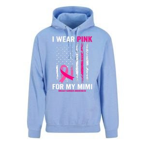 I Wear Pink For My Mimi Pink Ribbon Breast Cancer Awareness Unisex Surf Hoodie