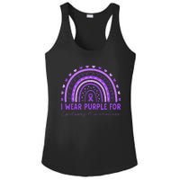 I Wear Purple For Epilepsy Awareness Purple Rainbow Epilepsy Ladies PosiCharge Competitor Racerback Tank