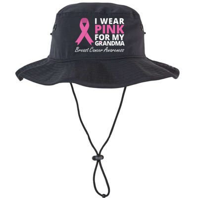 I Wear Pink For My Grandma Gift Ribbon Family Love Legacy Cool Fit Booney Bucket Hat