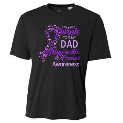 I wear Purple for my Dad Pancreatic Cancer Cooling Performance Crew T-Shirt