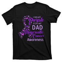 I wear Purple for my Dad Pancreatic Cancer T-Shirt