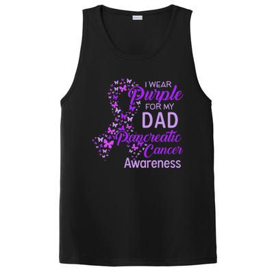 I wear Purple for my Dad Pancreatic Cancer PosiCharge Competitor Tank