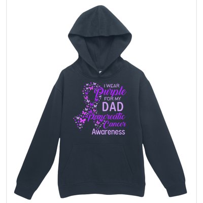 I wear Purple for my Dad Pancreatic Cancer Urban Pullover Hoodie