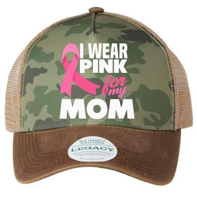 I Wear P.I.N.K For My Mom Mother Breast Cancer Awareness Legacy Tie Dye Trucker Hat