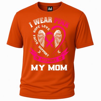 I Wear Pink In Memory Of My Mom Breast Cancer Awareness Gift Cooling Performance Crew T-Shirt