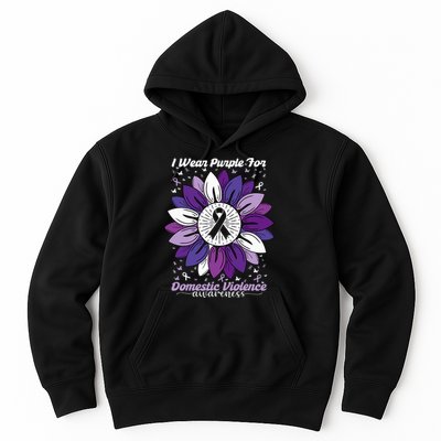 I Wear Purple For Domestic Violence Awareness Month Hoodie