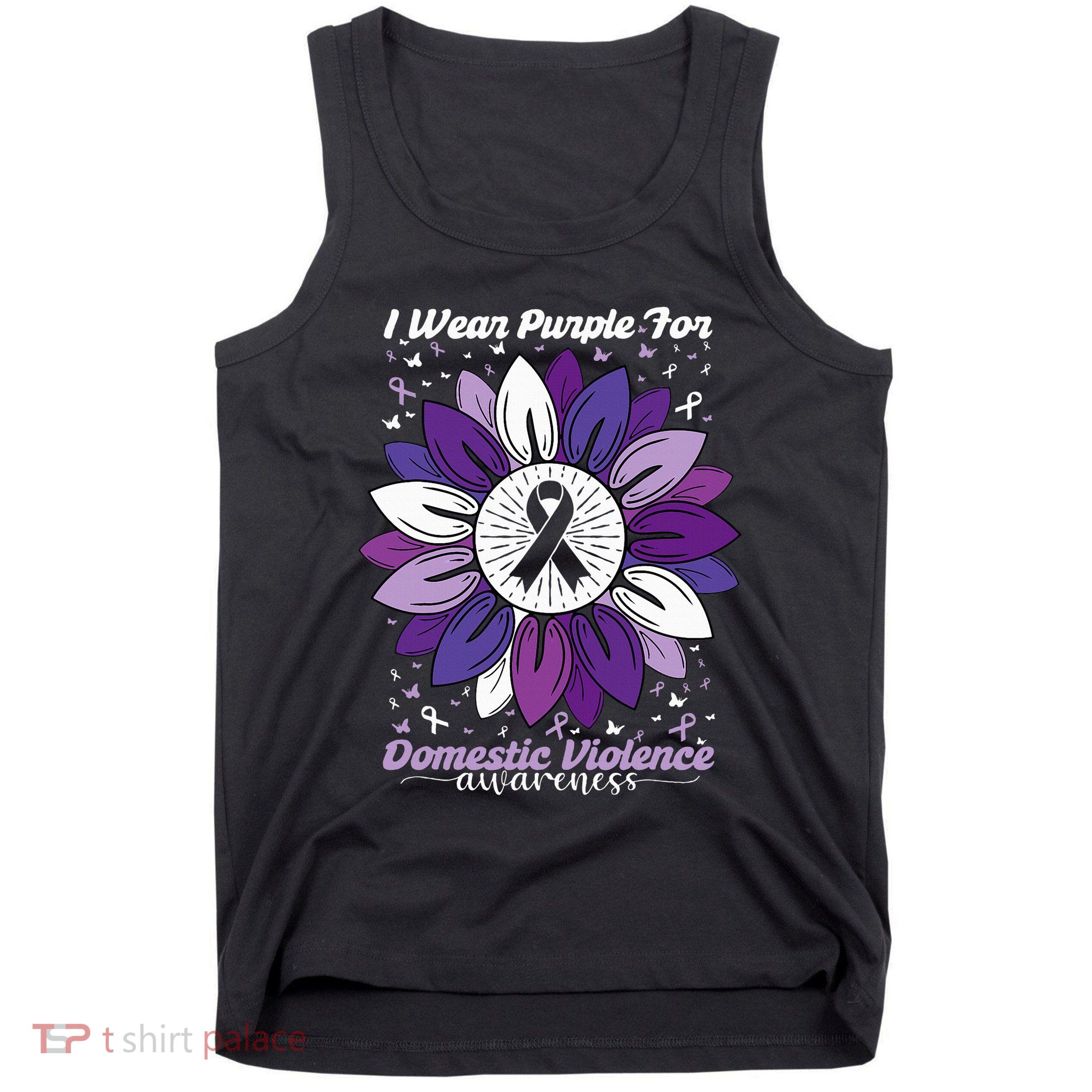 I Wear Purple For Domestic Violence Awareness Month Tank Top