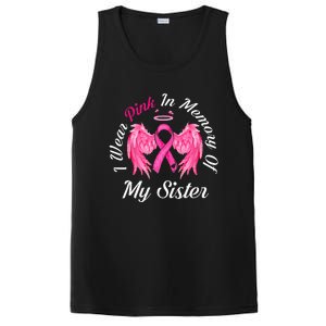 I Wear Pink In Memory Of Sister Breast Cancer Memorial PosiCharge Competitor Tank