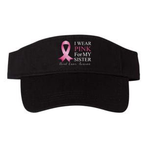 I Wear Pink For My Sister Valucap Bio-Washed Visor