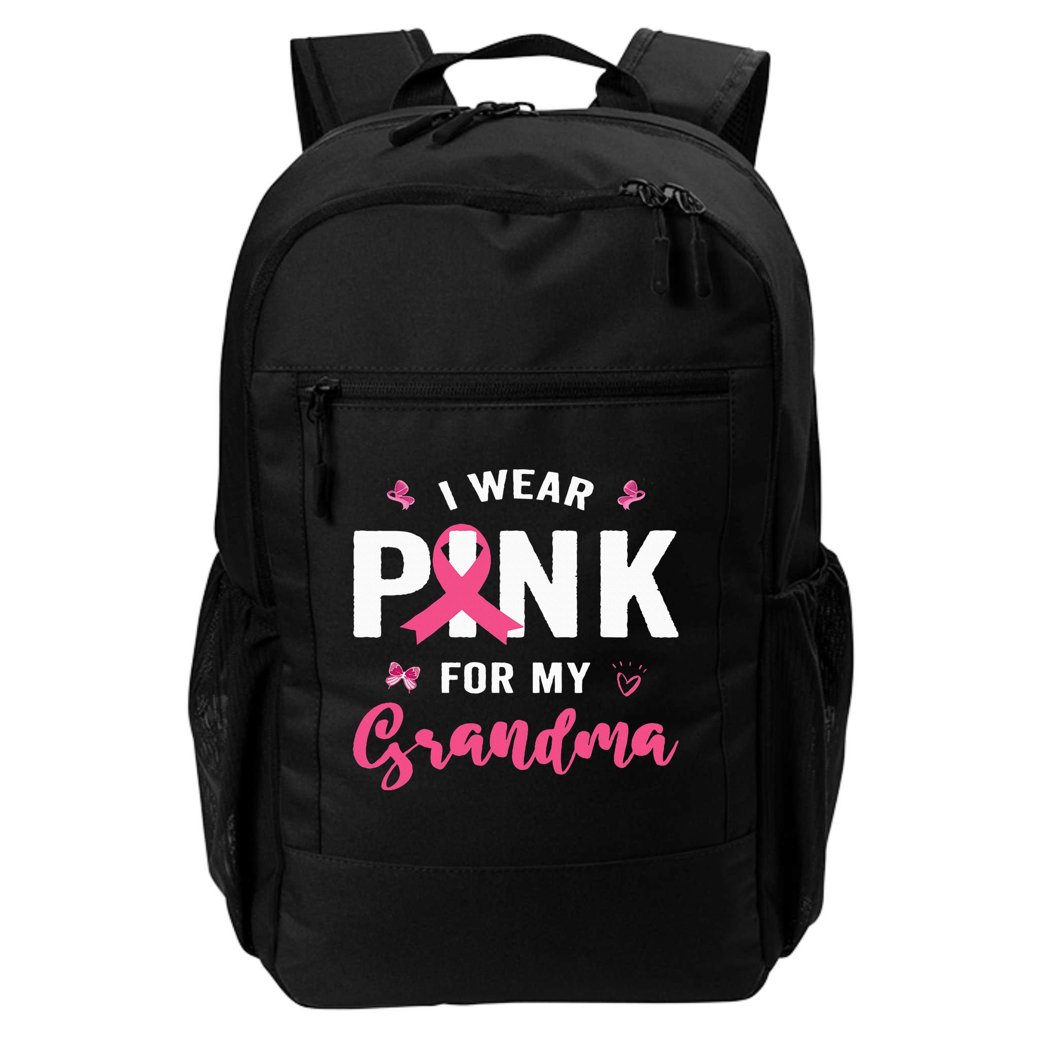 I Wear P.I.N.K For My Grandma Breast Cancer Awareness Backpack