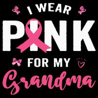 I Wear P.I.N.K For My Grandma Breast Cancer Awareness Backpack