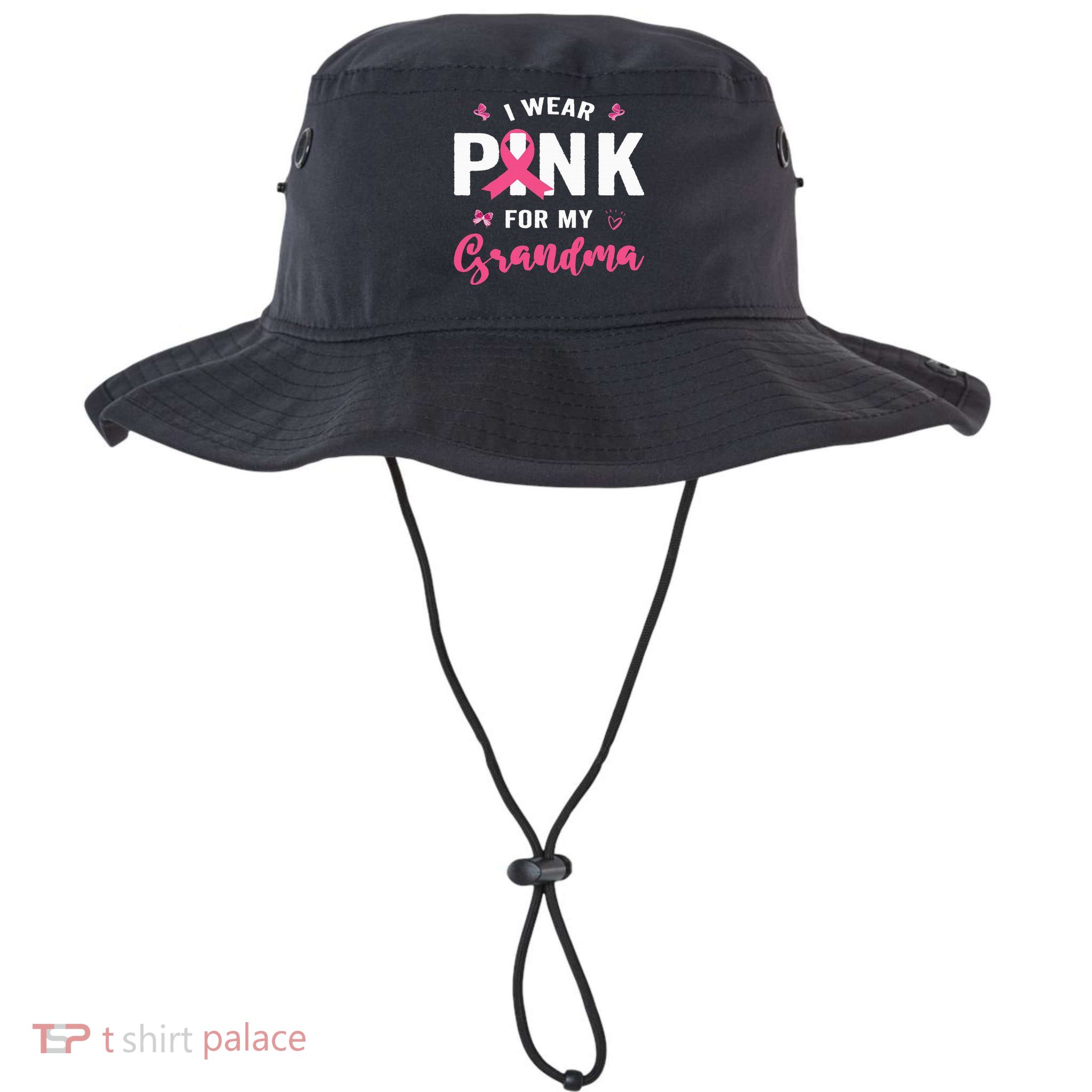 I Wear P.I.N.K For My Grandma Breast Cancer Awareness Bucket Hat
