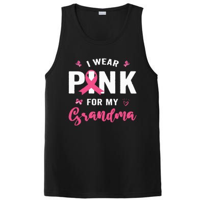 I Wear P.I.N.K For My Grandma Breast Cancer Awareness PosiCharge Competitor Tank