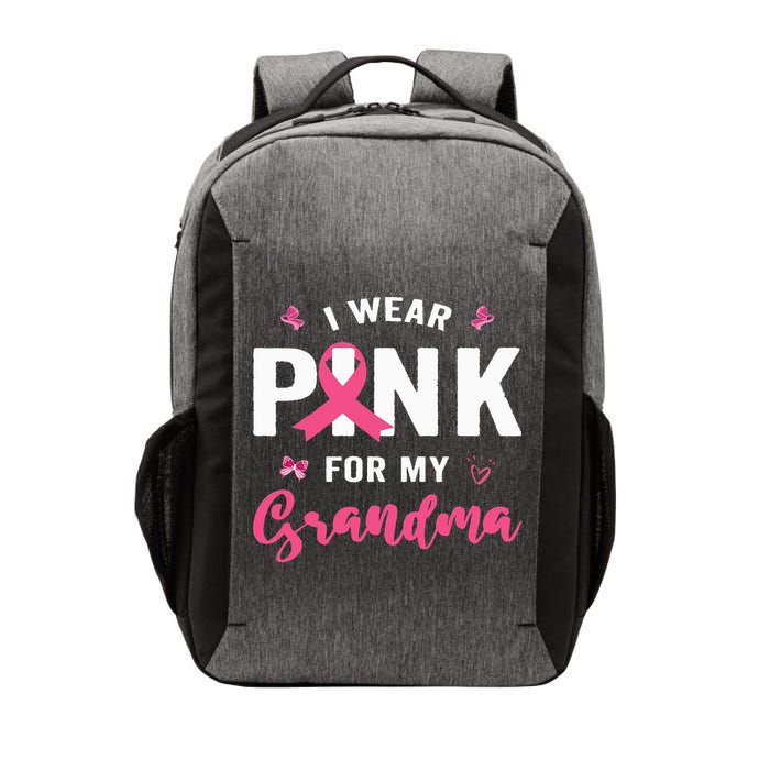 I Wear P.I.N.K For My Grandma Breast Cancer Awareness Vector Backpack