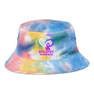 I Wear Purple For Me Epileptic Seizure Epilepsy Awareness Gift Tie Dye Newport Bucket Hat