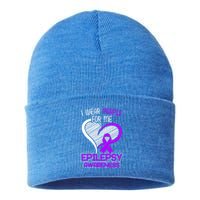 I Wear Purple For Me Epileptic Seizure Epilepsy Awareness Gift Sustainable Knit Beanie