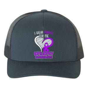 I Wear Purple For Me Epileptic Seizure Epilepsy Awareness Gift Yupoong Adult 5-Panel Trucker Hat