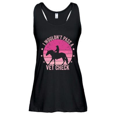 I WouldnT Pass A Vet Check Funny Vet Tech Horse Riding Mom Ladies Essential Flowy Tank