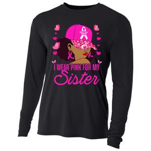 I Wear P.I.Nk. For My Sister Breast Cancer Awareness Cooling Performance Long Sleeve Crew