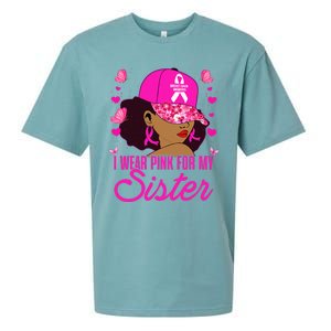 I Wear P.I.Nk. For My Sister Breast Cancer Awareness Sueded Cloud Jersey T-Shirt