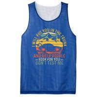 I Will Put You In The Trunk And Help People Funny Saying Mesh Reversible Basketball Jersey Tank