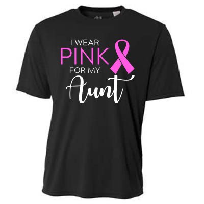 I Wear Pink For My Aunt Breast Cancer Awareness Cooling Performance Crew T-Shirt