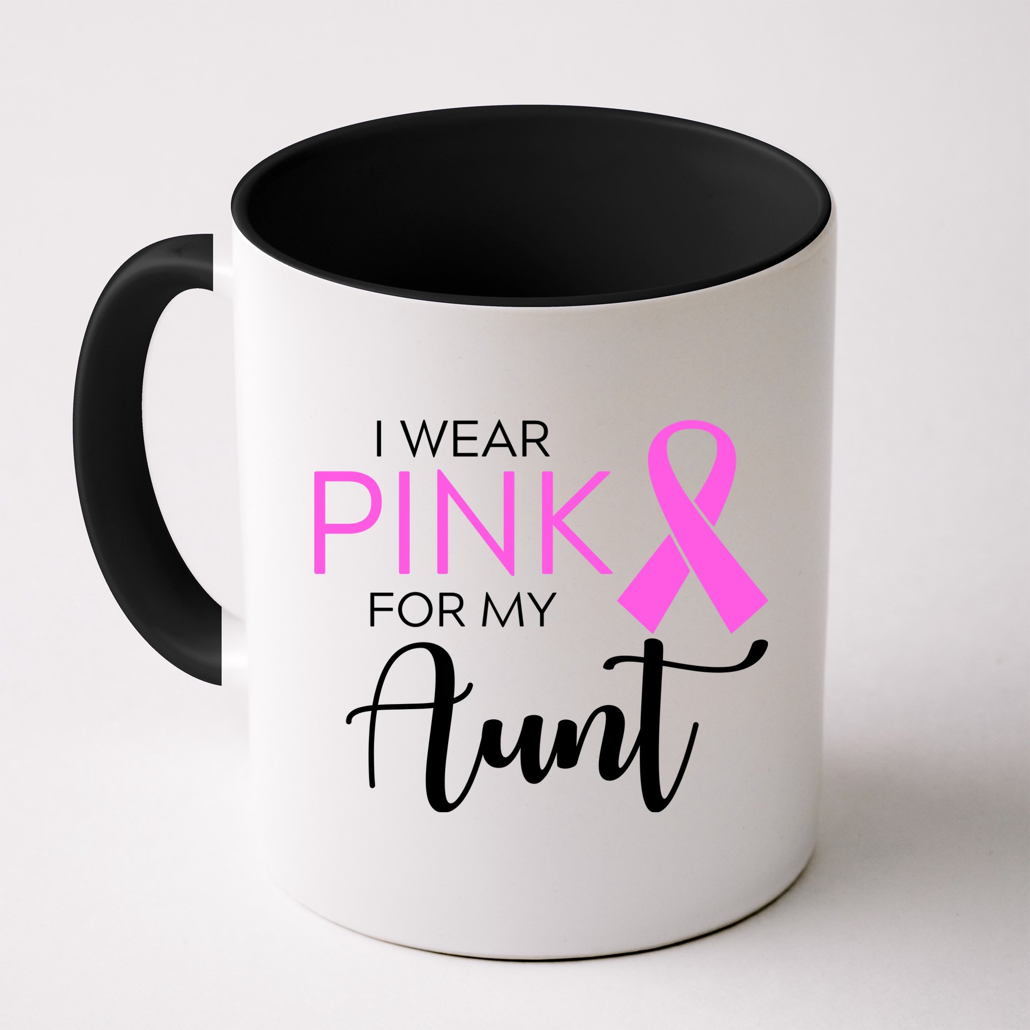 I Wear Pink For My Aunt Breast Cancer Awareness Mug