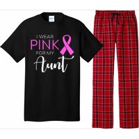 I Wear Pink For My Aunt Breast Cancer Awareness Pajama Set