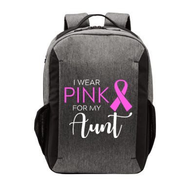 I Wear Pink For My Aunt Breast Cancer Awareness Vector Backpack