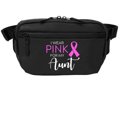 I Wear Pink For My Aunt Breast Cancer Awareness Crossbody Pack